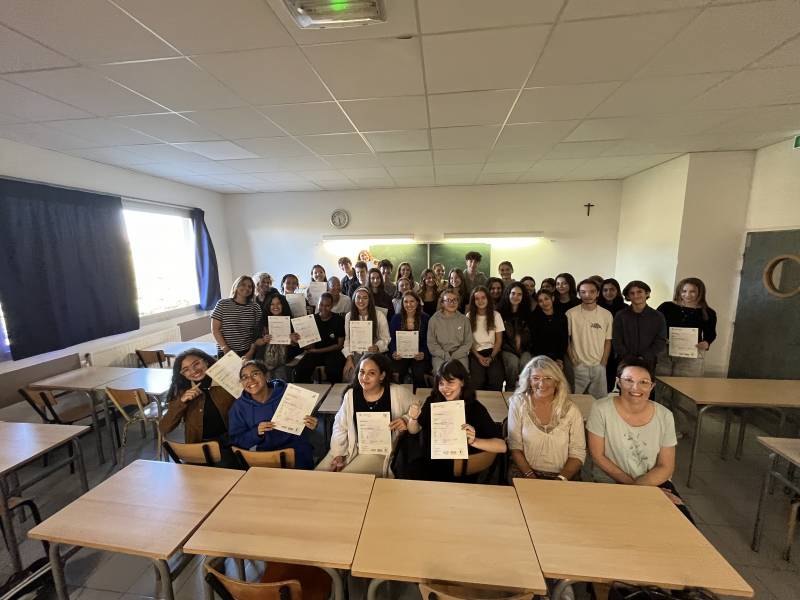 REMISE de la certification CAMBRIDGE A NOS ELEVES : lundi 30 septembre 2024